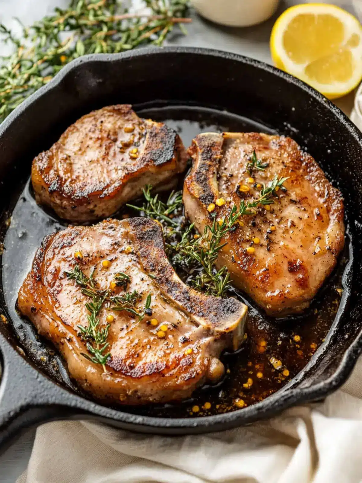 Juicy Cast Iron Skillet Pork Chops Ready in Just 25 Minutes 3 Cast Iron Skillet Pork Chops