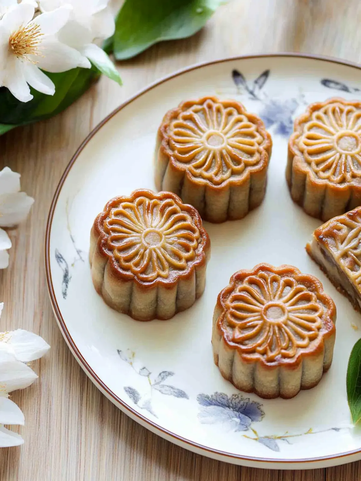 Baked Almond Flour Mooncakes with Easy Cheesecake Filling Delight 4 Baked Almond Flour Mooncakes with Easy Cheesecake Filling