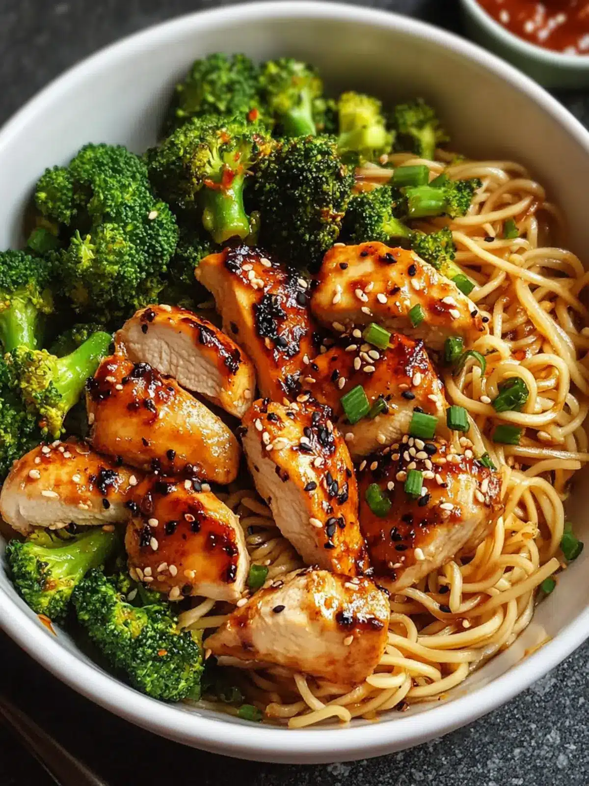 Spicy Garlic Chicken and Broccoli Noodle Bowls for Busy Nights 4 Spicy Garlic Chicken and Broccoli Noodle Bowls
