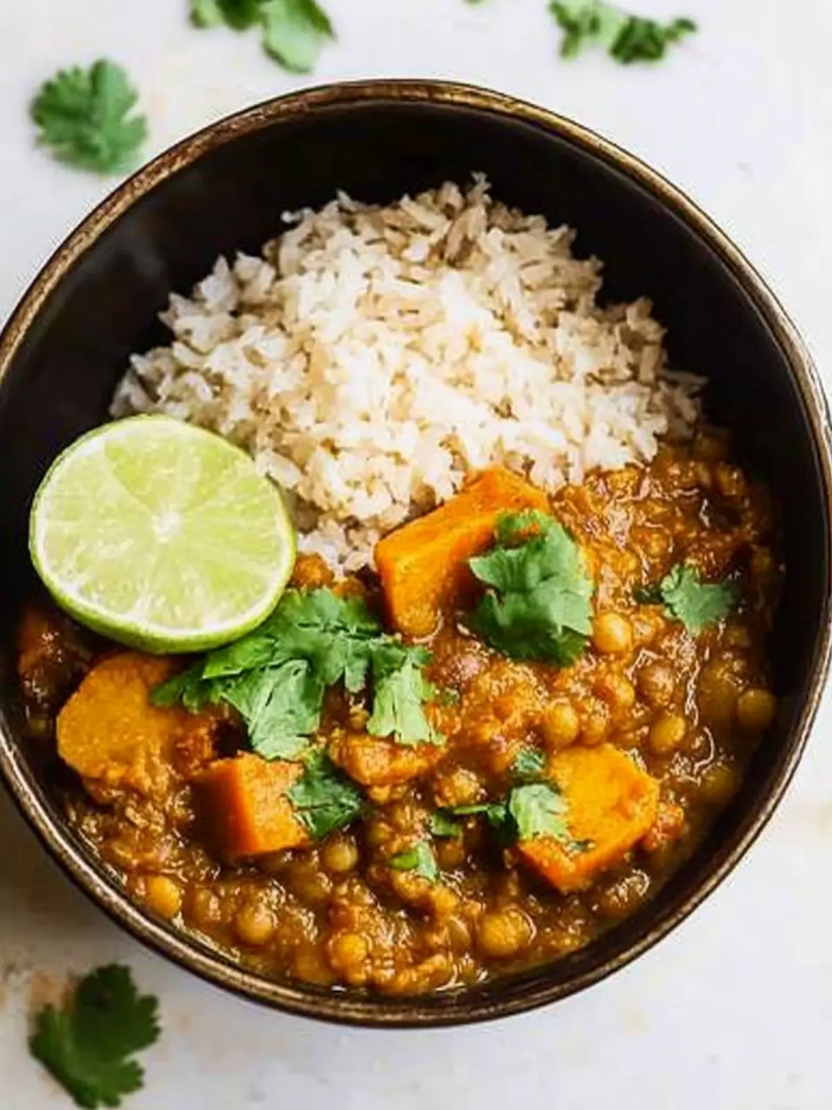 Savory Red Lentil Curry with Sweet Potatoes in the Slow Cooker 4 Red Lentil Curry with Sweet Potatoes {Slow Cooker}