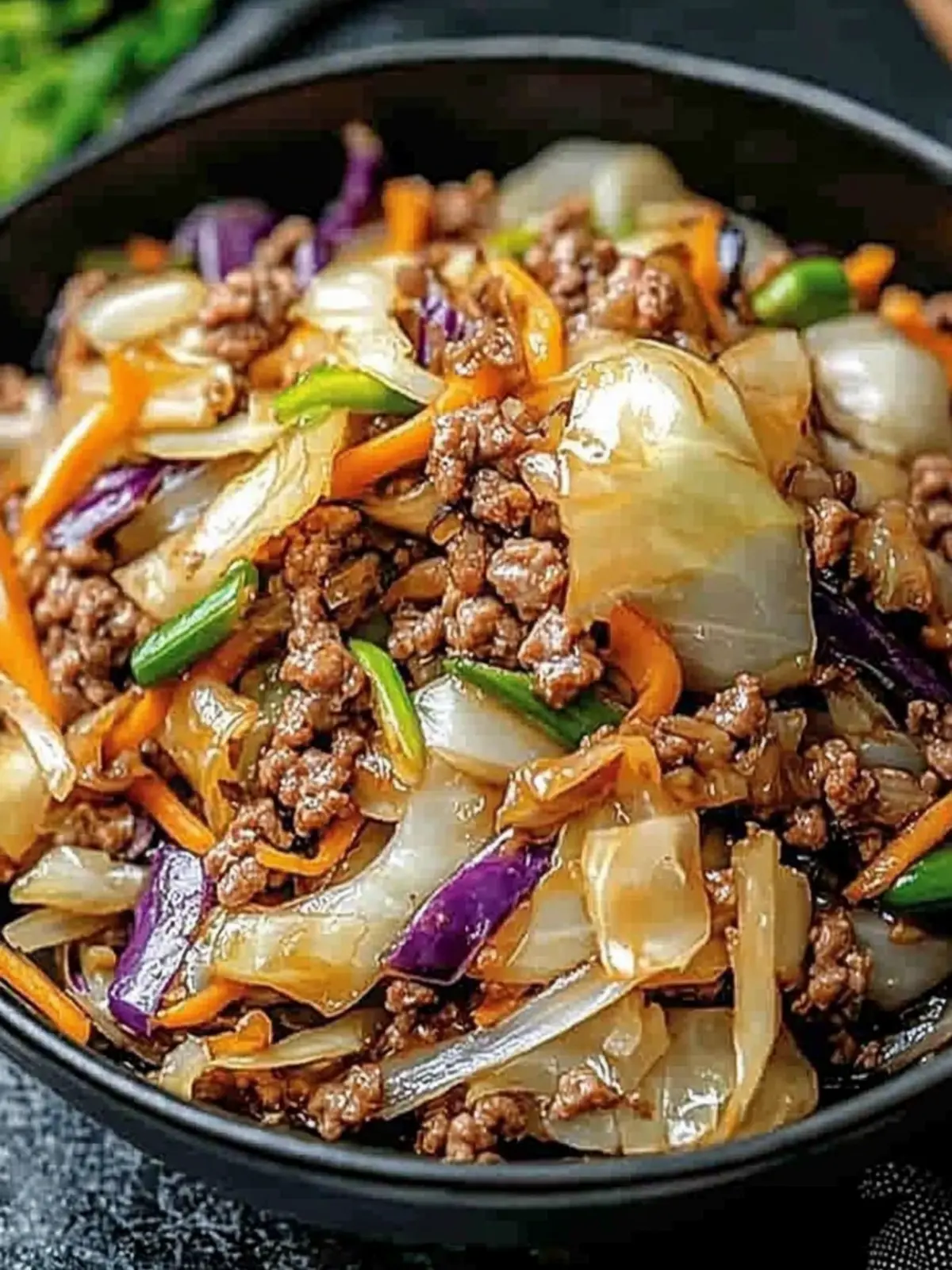 Savory Chinese Ground Beef and Cabbage Stir Fry in 25 Minutes 4 Savory Chinese Ground Beef and Cabbage Stir Fry in 25 Minutes