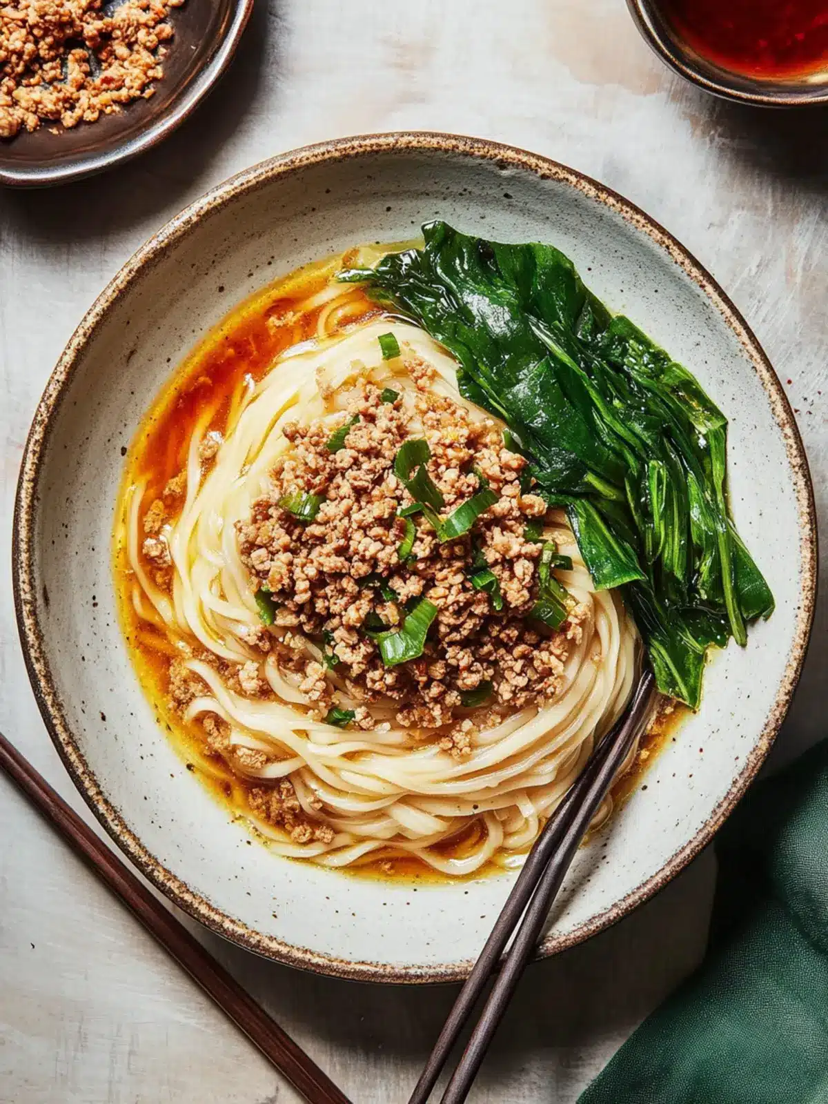 Savor Lunar New Year with Authentic Dan Dan Mian Noodles 3 Dan Dan Mian (Dan Dan Noodles)- For Lunar New Year Dish