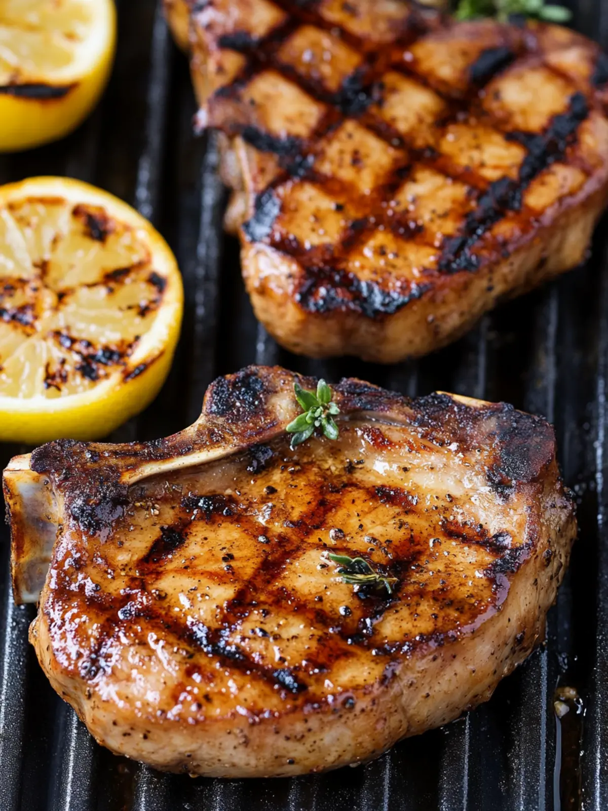 Tender Grilled Pork Chops with Sweet and Tangy Flavors 3 Grilled Pork Chops