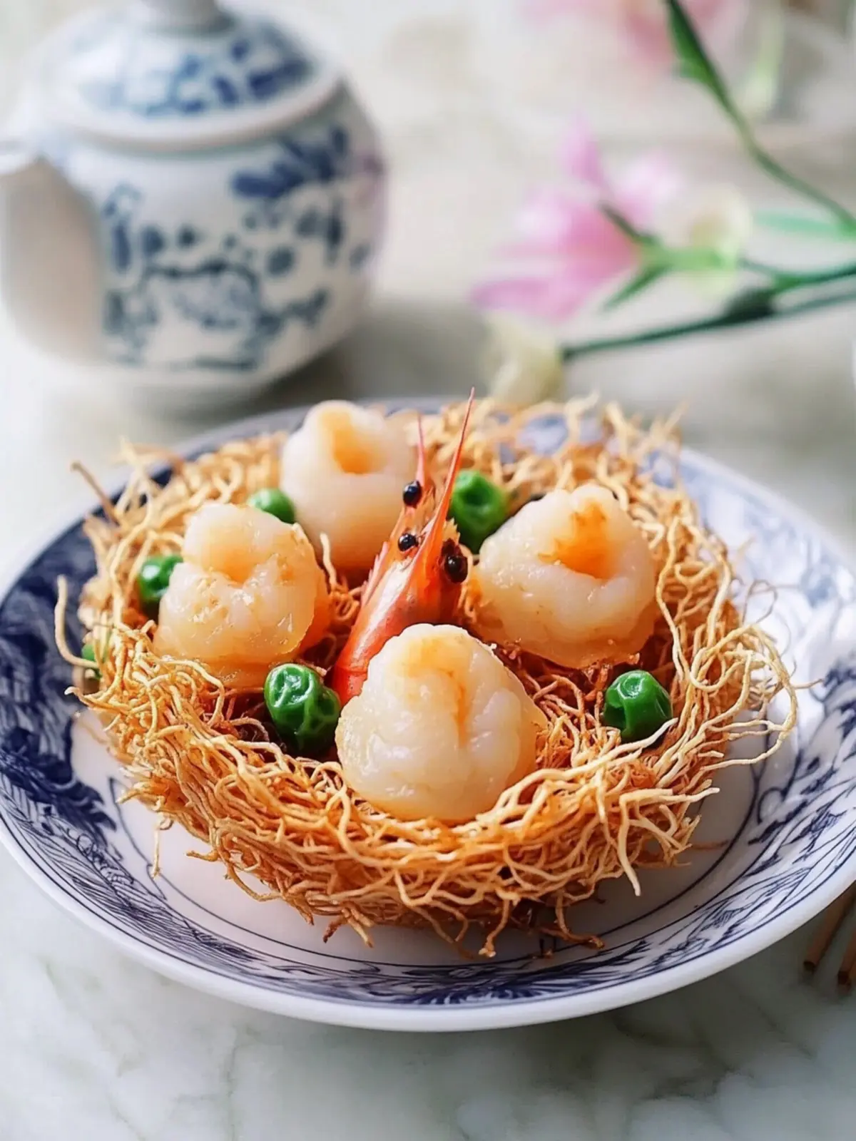 Delicious Seafood Bird's Nest for Festive Chinese New Year Appetizers 4 Seafood Bird s Nest- Chinese New Year appetizers
