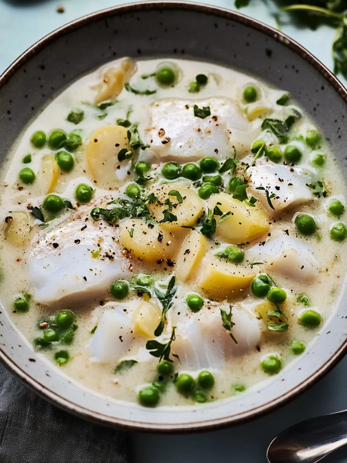 Revitalize Your Spring with This Creamy Pea Fish Chowder 4 Spring Pea Fish Chowder