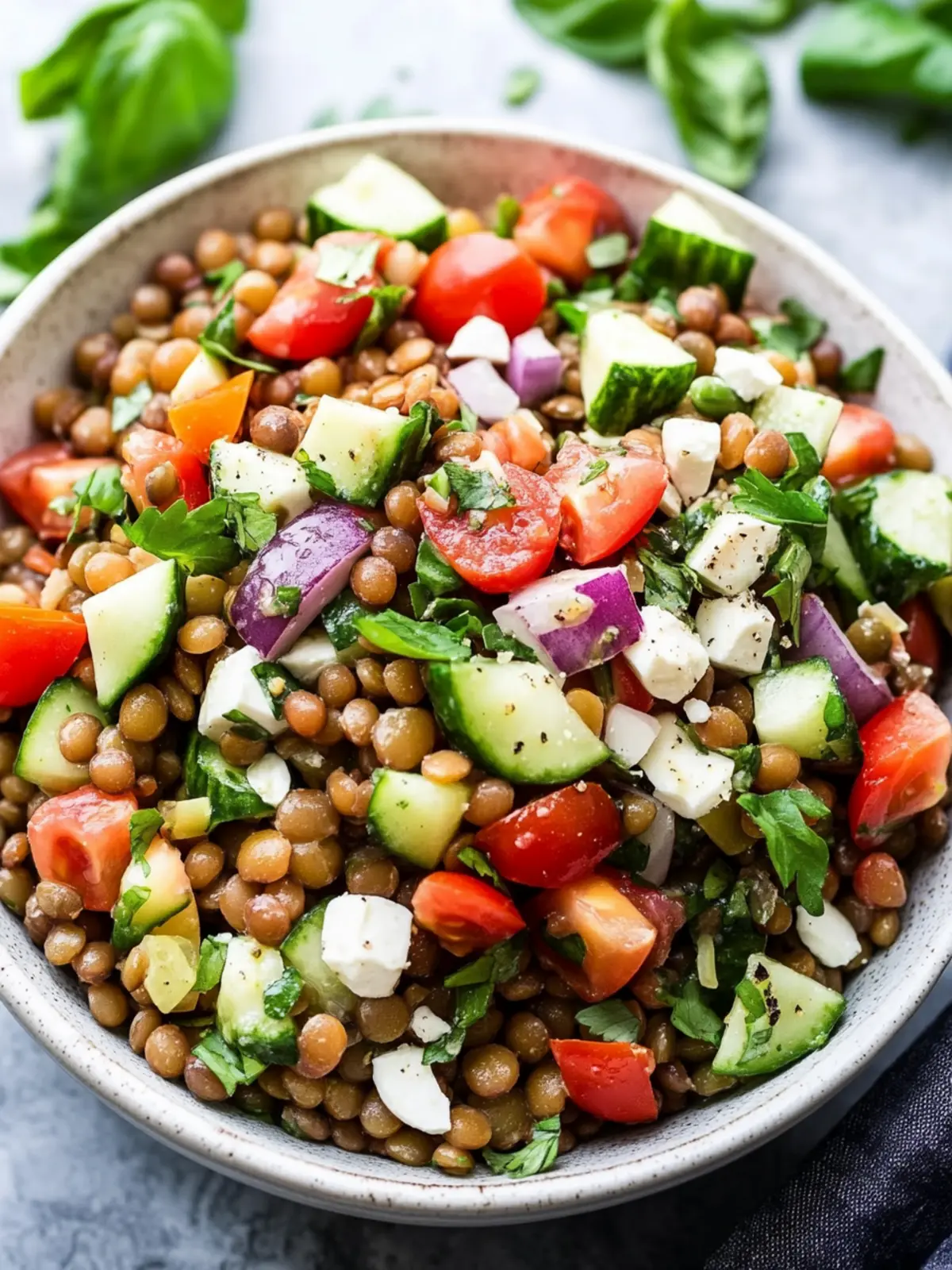 Mediterranean Lentil Salad That Will Brighten Your Weeknight 2 Mediterranean Lentil Salad