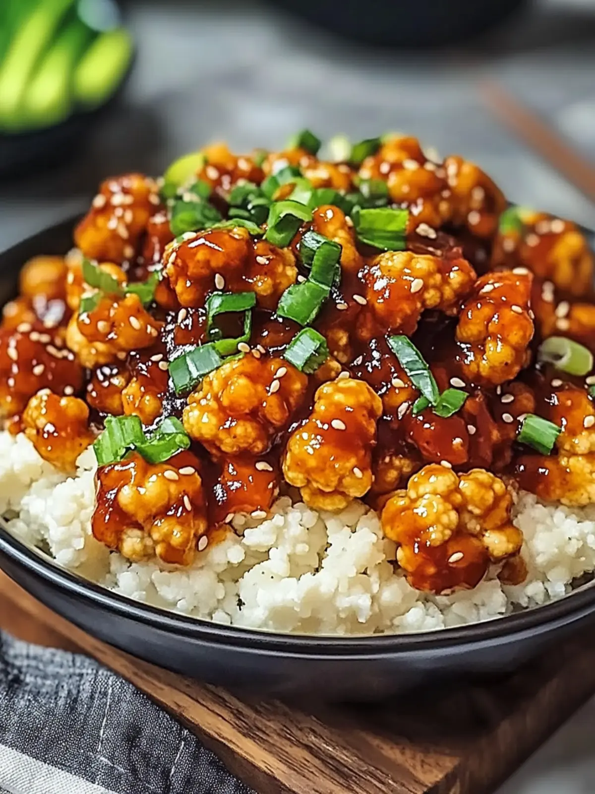 Crispy General Tso s Cauliflower Bowls Your New Vegan Favorite 4 General Tso s Cauliflower Bowls