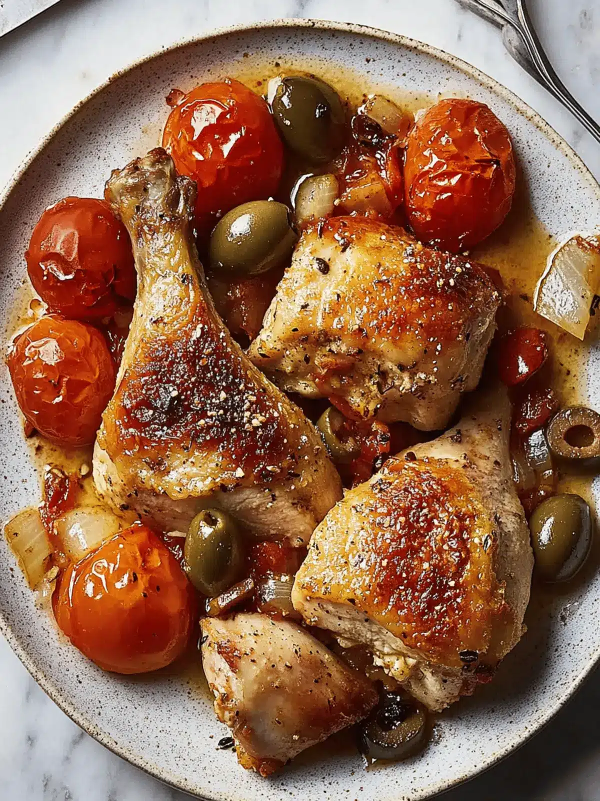 One-Dish Baked Chicken with Tomatoes and Olives for Effortless Dinners 4 One-Dish Baked Chicken with Tomatoes and Olives