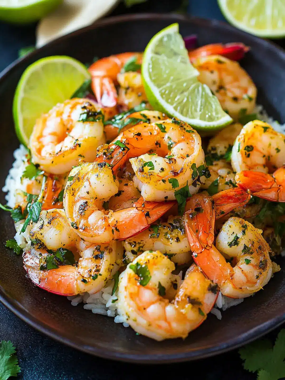 Tropical Cilantro Lime Shrimp with Creamy Coconut Rice Delight 3 Cilantro Lime Shrimp