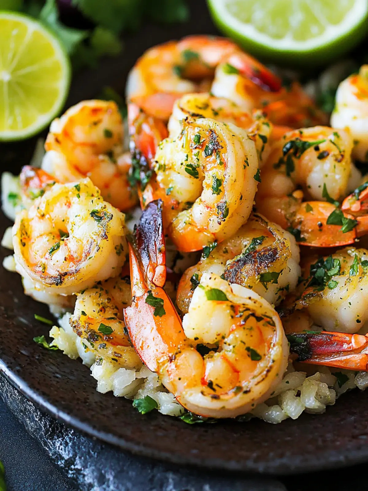 Tropical Cilantro Lime Shrimp with Creamy Coconut Rice Delight 2 Cilantro Lime Shrimp