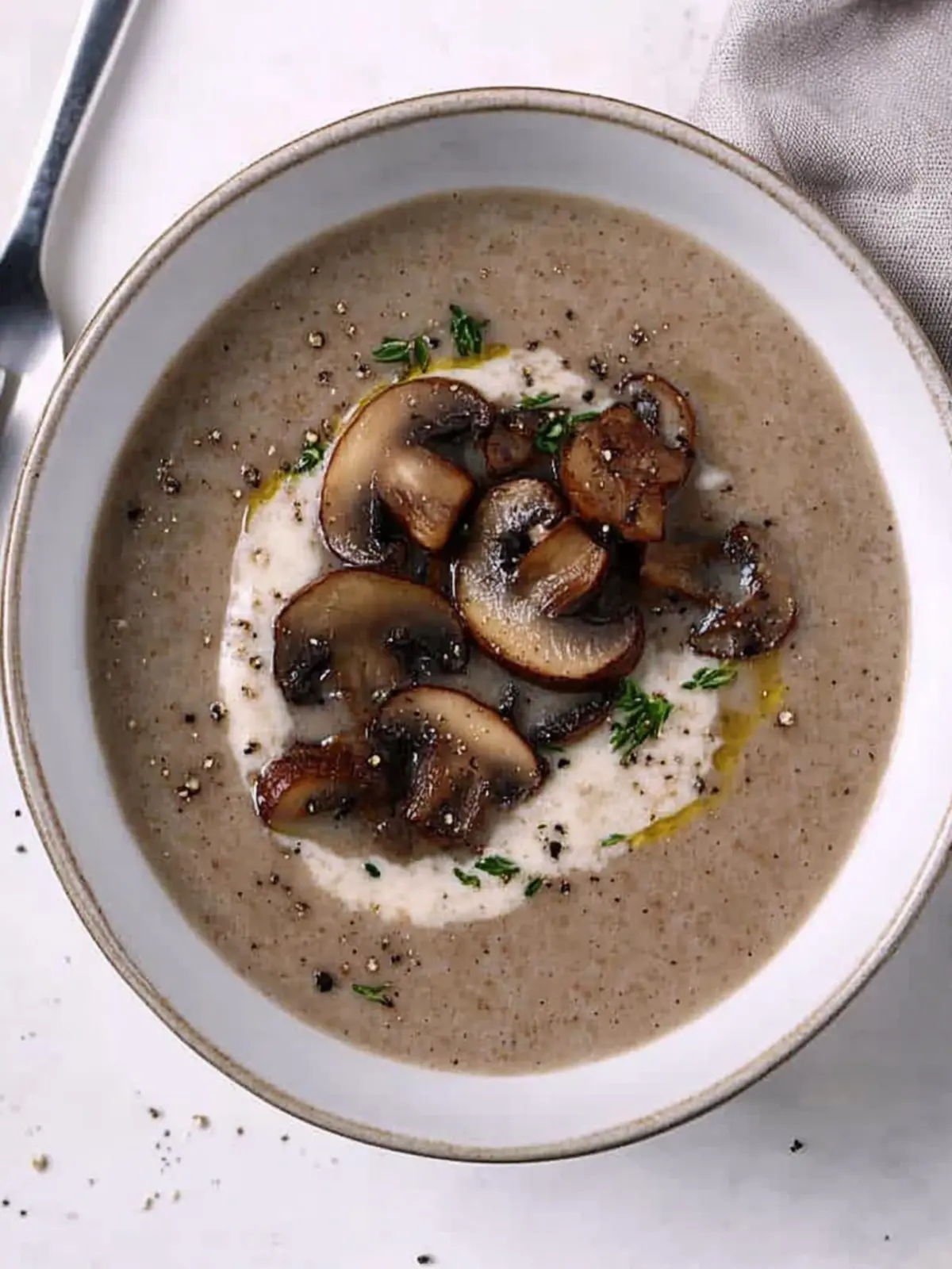 Creamy Roasted Mushroom Soup That Will Warm Your Soul 2 Roasted Mushroom Soup