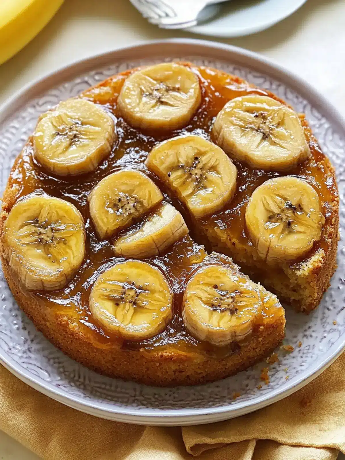 Irresistibly Moist Homemade Banana Upside-Down Cake Recipe 4 Homemade Banana Upside-Down Cake