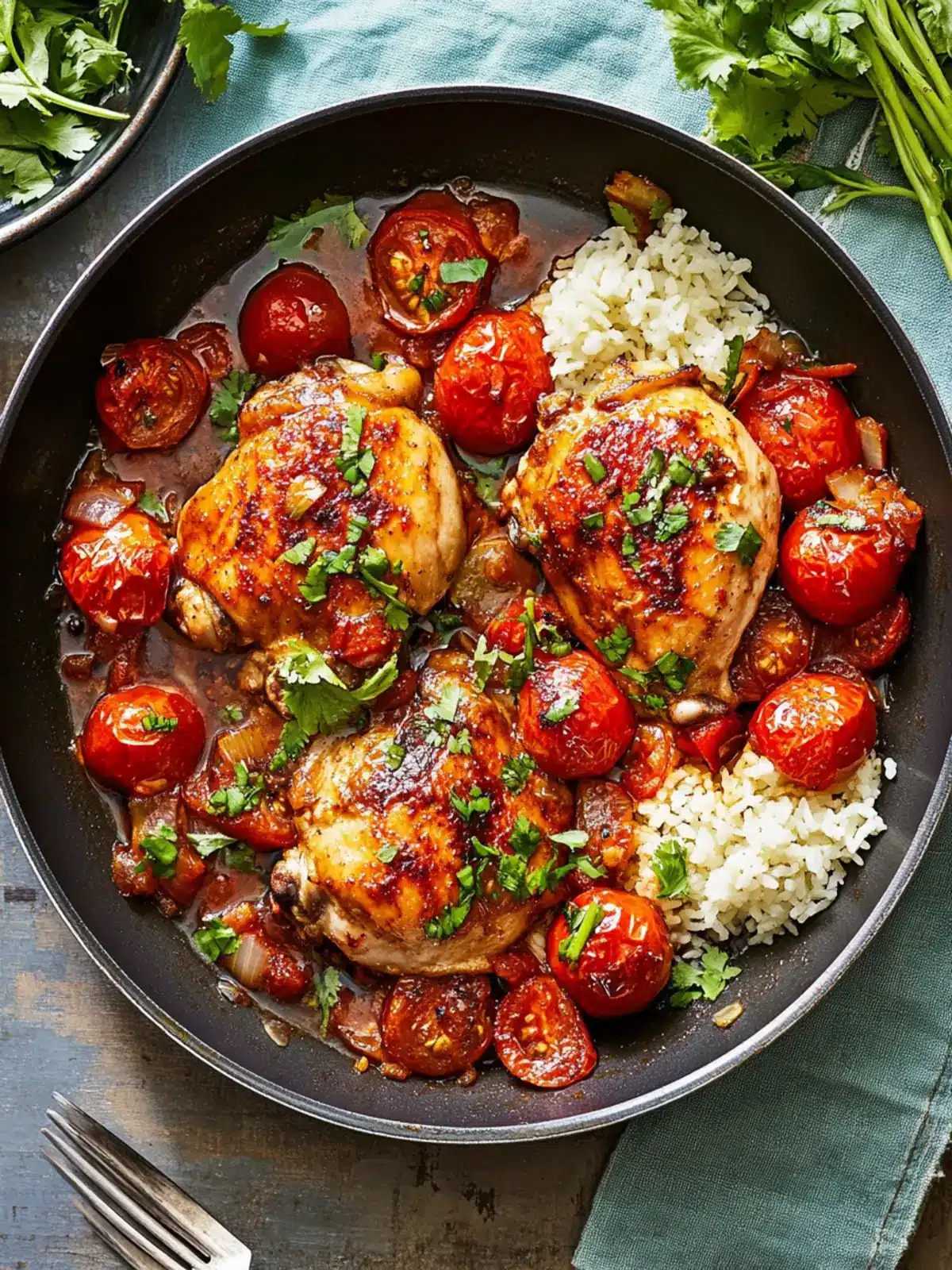 One-Pan Braised Chicken with Soy Sauce and Tomatoes Made Easy 3 One-Pan Braised Chicken with Soy Sauce and Tomatoes
