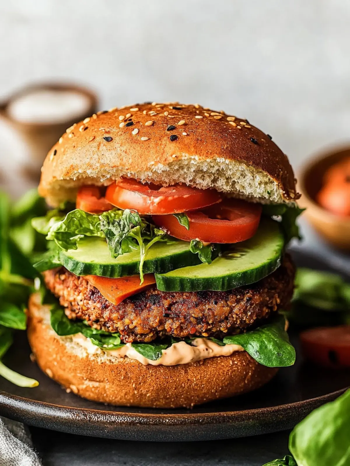 Ultimate High-Protein Vegan Burger: Flavorful and Healthy Delight 4 Vegan Burger
