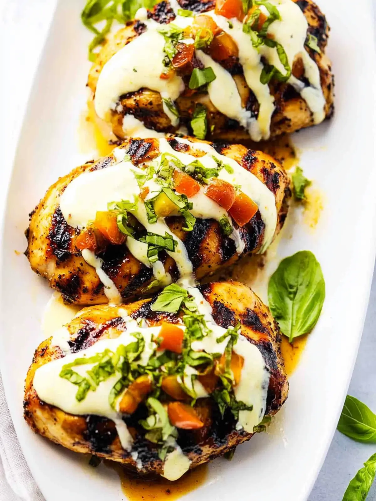 California Grilled Chicken with Creamy Avocado & Mozzarella 2 California Grilled Chicken