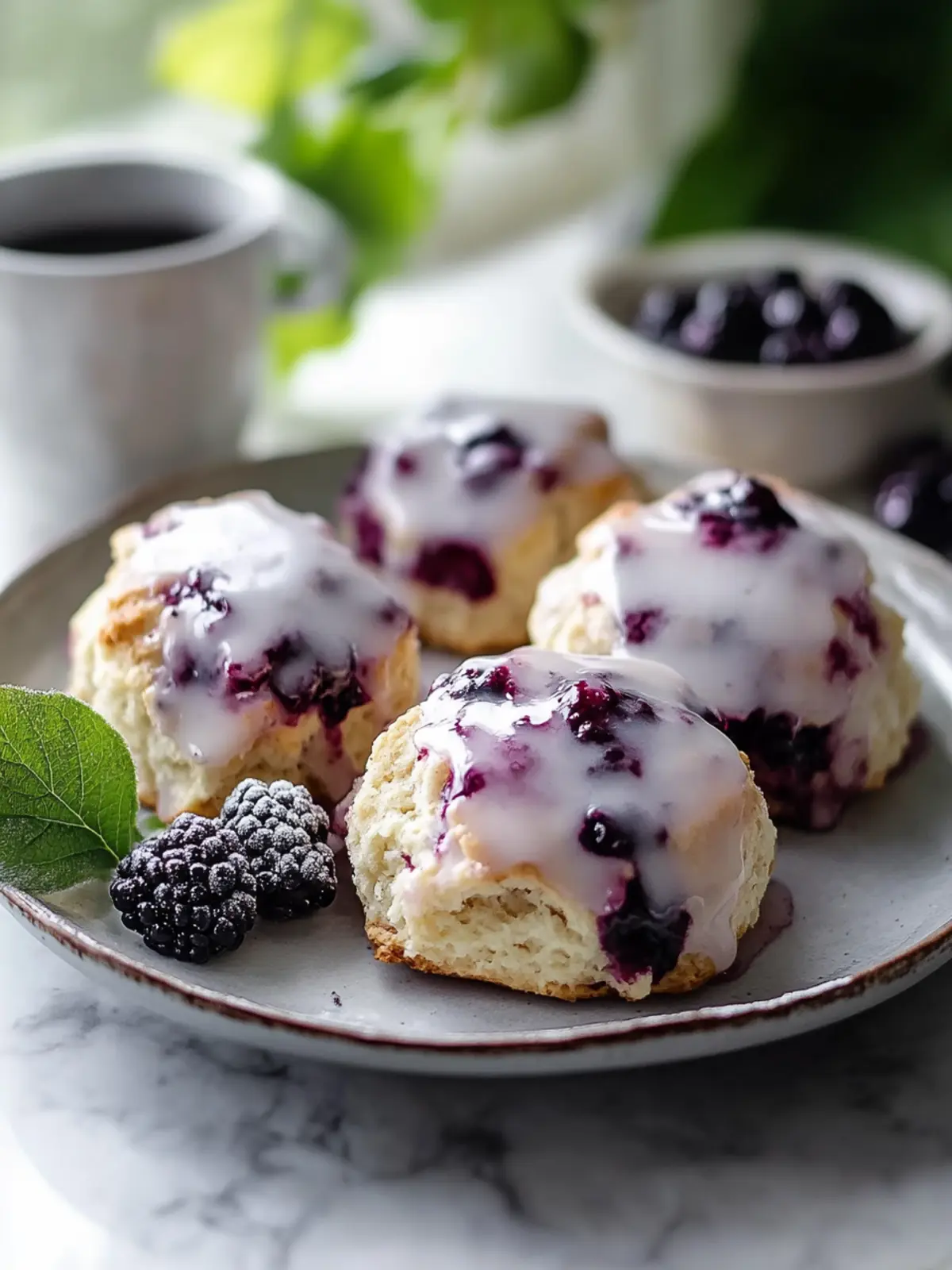 Mouthwatering Mulberry Scones With Glaze for Your Brunch Delight 3 Mulberry Scones With Glaze