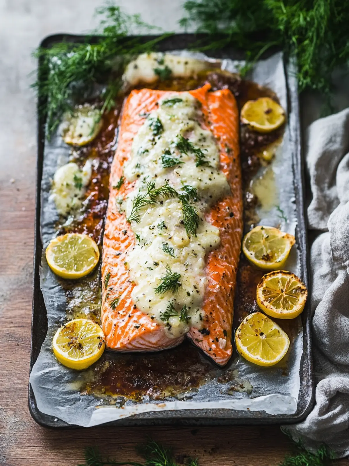 Irresistibly Tender Slow Roasted Salmon with Mustard Sauce 4 Slow Roasted Salmon