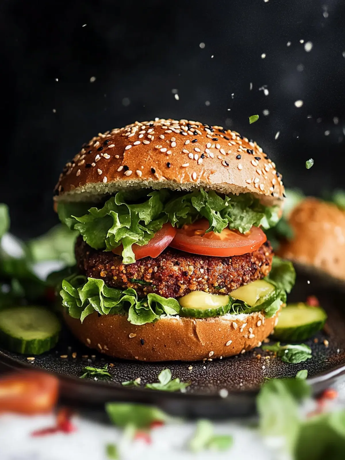 Ultimate High-Protein Vegan Burger: Flavorful and Healthy Delight 3 Vegan Burger