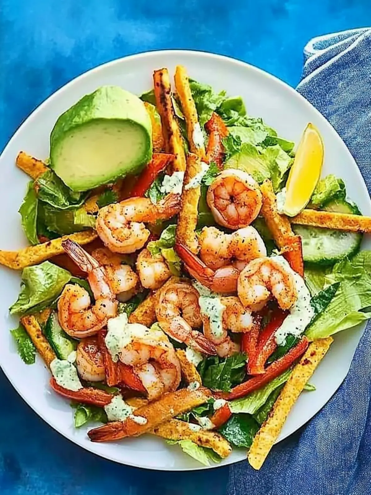 Tajin Shrimp Fajita Salad: A Zesty Summer Delight 3 Tajin shrimp fajita salad