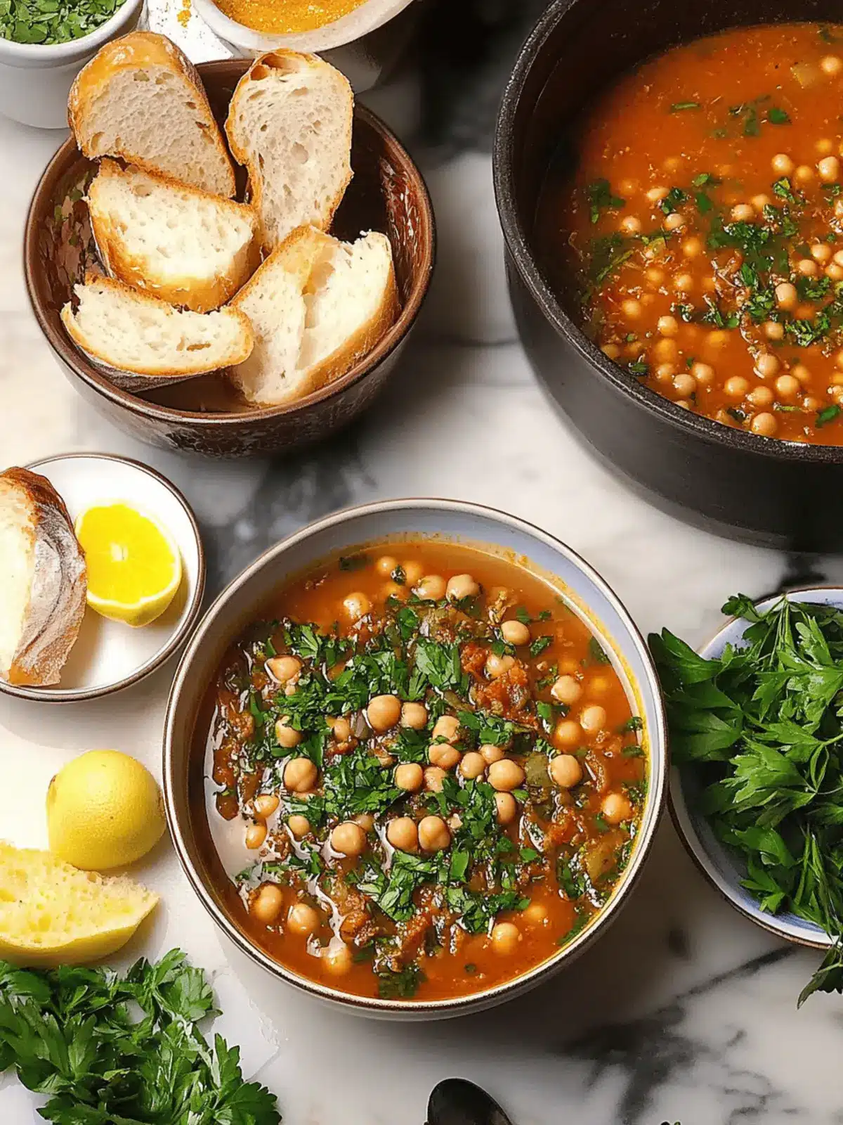 Tunisian Spiced Chickpea and Bread Soup Lablabi Bliss 3 Tunisian spiced chickpea and bread soup (lablabi)