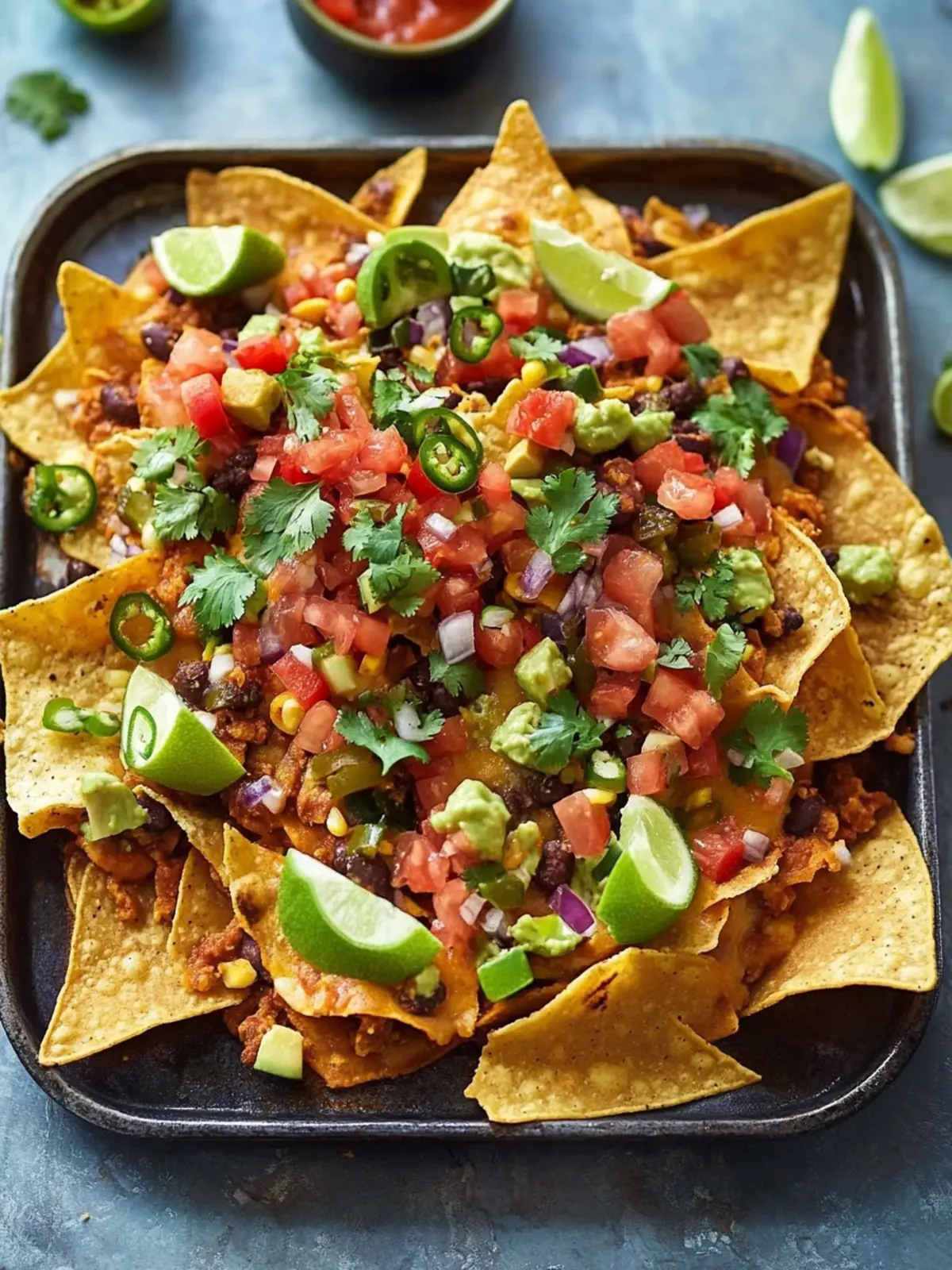 Loaded Vegan Nachos with Creamy Queso for Ultimate Flavor 2 Loaded Vegan Nachos