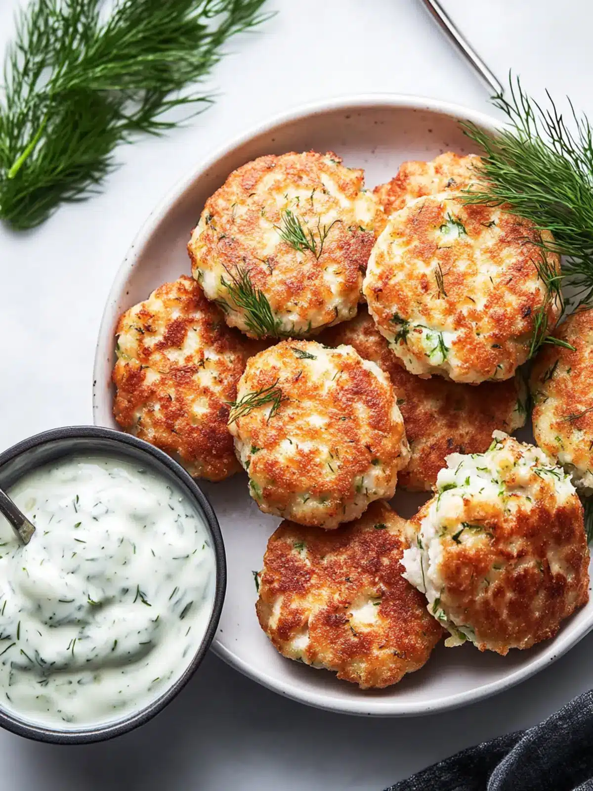 Delicious Salmon Croquettes With Dill Sauce Ready in 30 Minutes 4 Salmon Croquettes With Dill Sauce