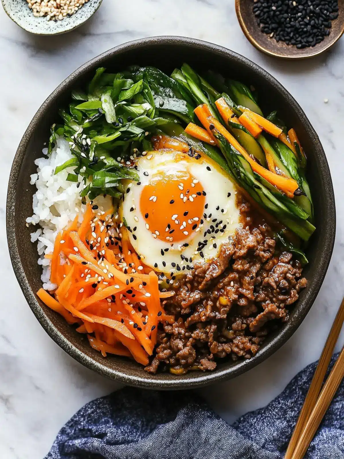Savory Ground Beef Bibimbap in 30 Minutes or Less 4 Ground Beef Bibimbap