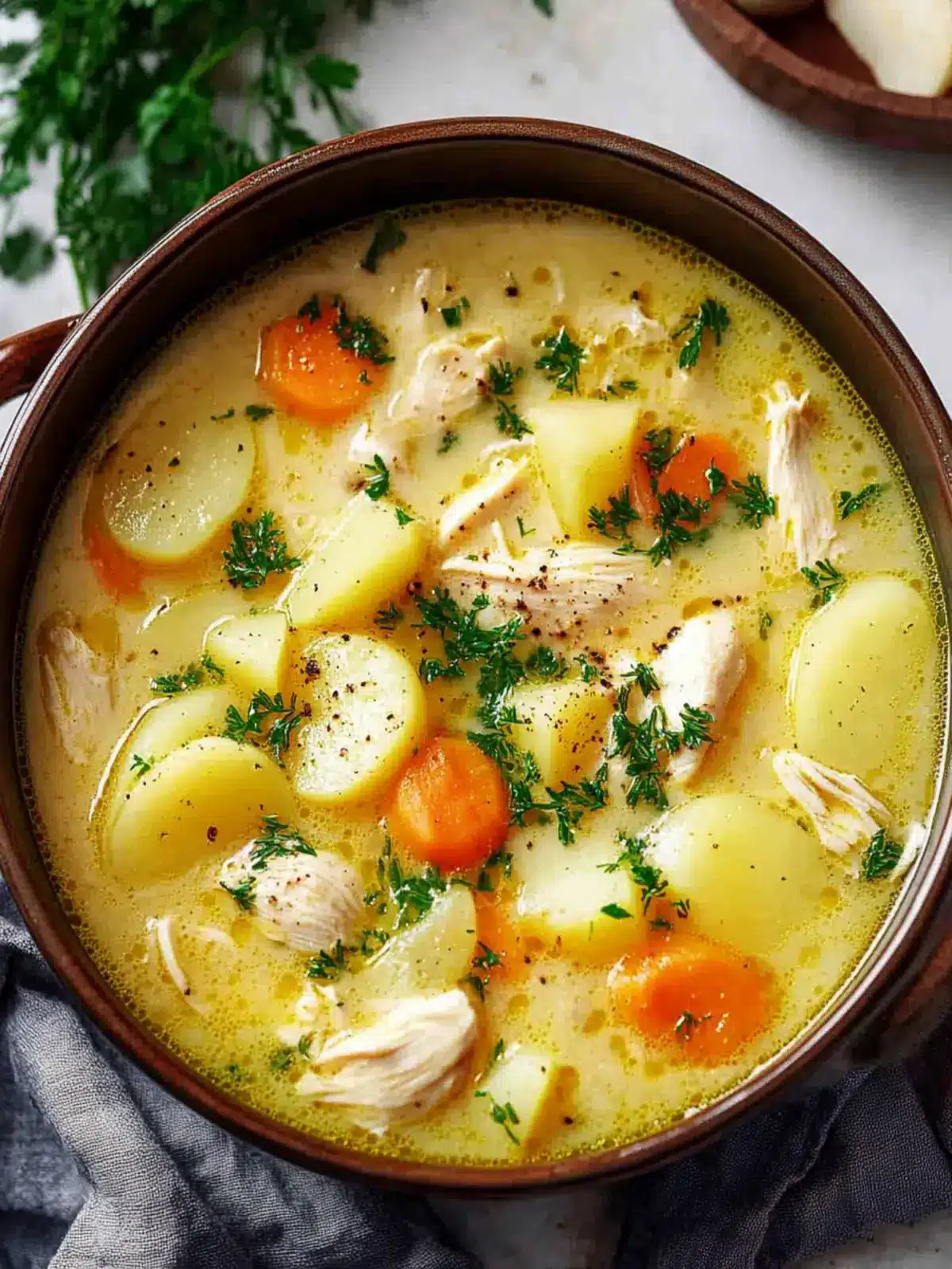 Soul-Warming Comforting Chicken Soup with Potatoes Recipe 2 Comforting Chicken Soup with Potatoes