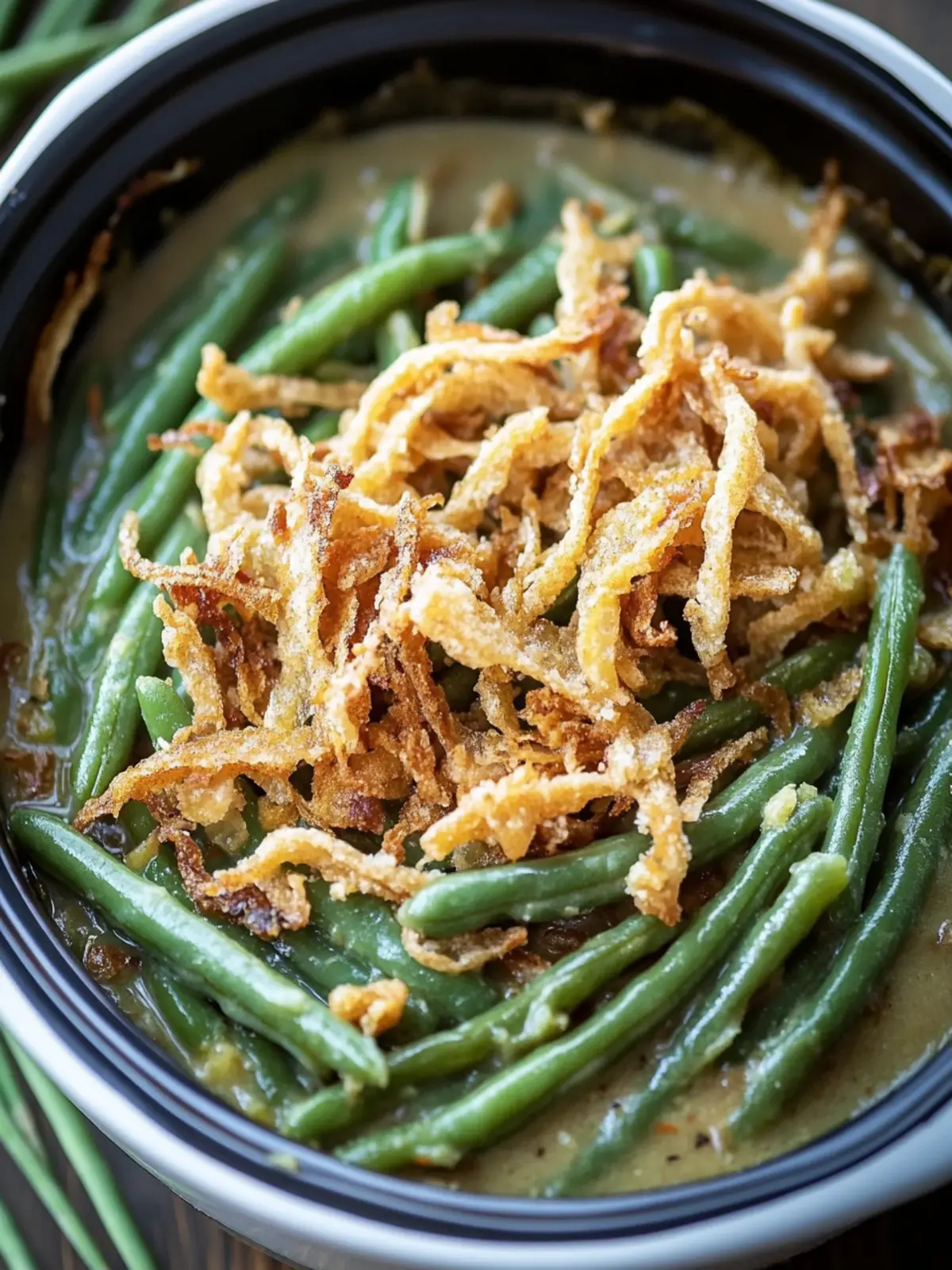 Comforting Crockpot Green Bean Casserole for Busy Nights 3 Crockpot Green Bean Casserole