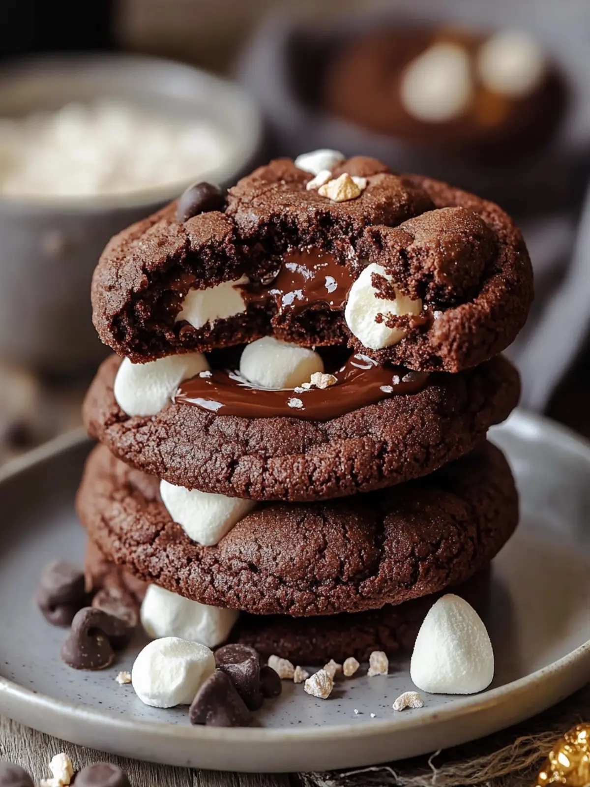 Gooey Marshmallow Nutella Chocolate Cookies to Satisfy Cravings 3 Marshmallow Nutella Chocolate Cookies