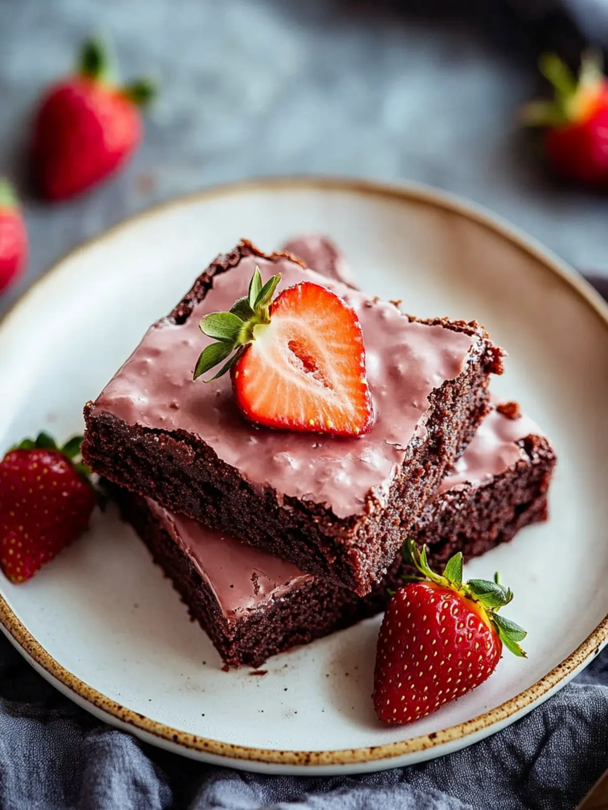 Irresistibly Fudgy Strawberry Brownies You'll Crave Daily 3 Strawberry Brownies