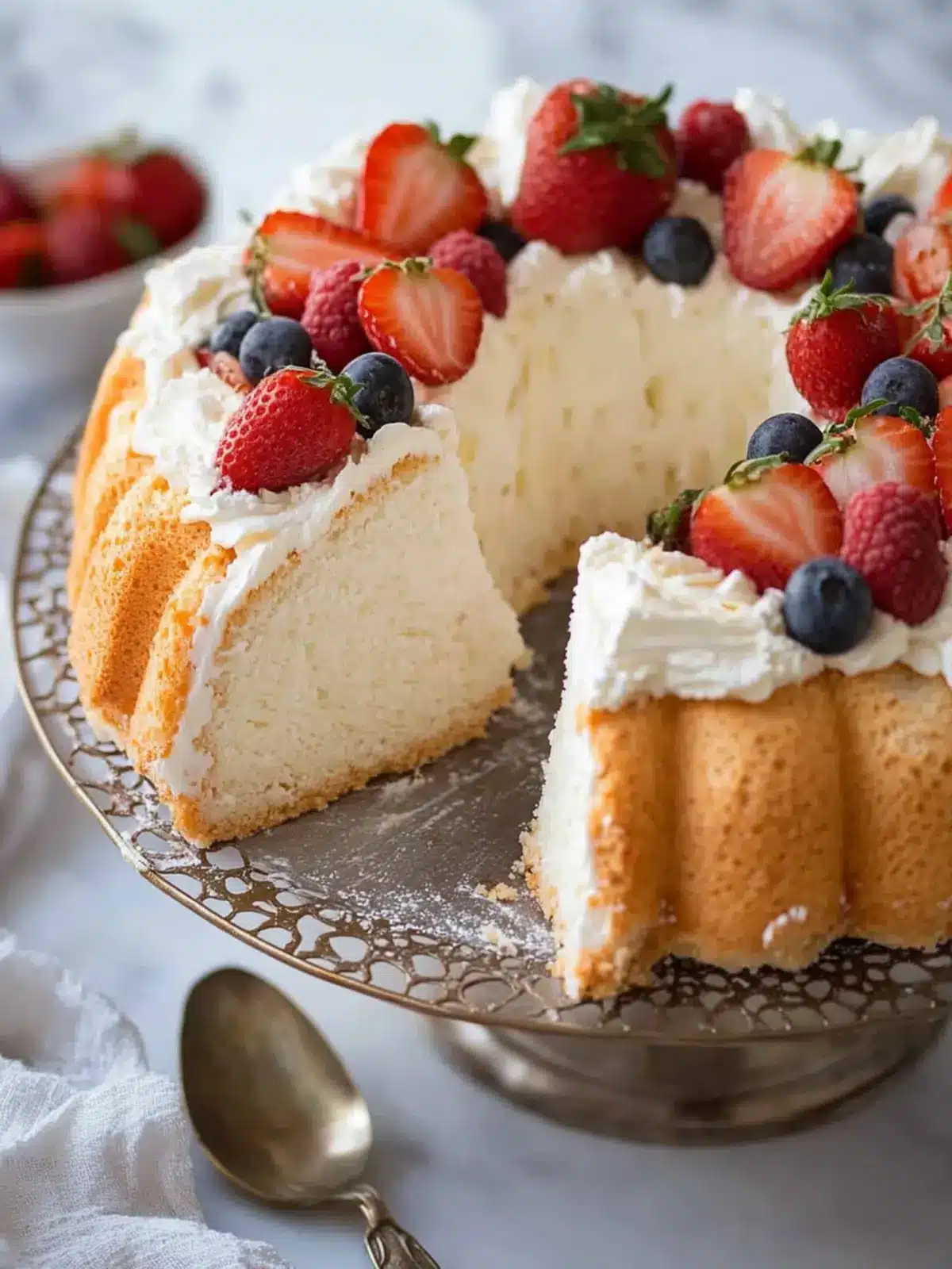 Angel Food Cake Recipe: A Sweet Mother's Day Surprise 4 Angel Food Cake Recipe- To celebrate mother's day