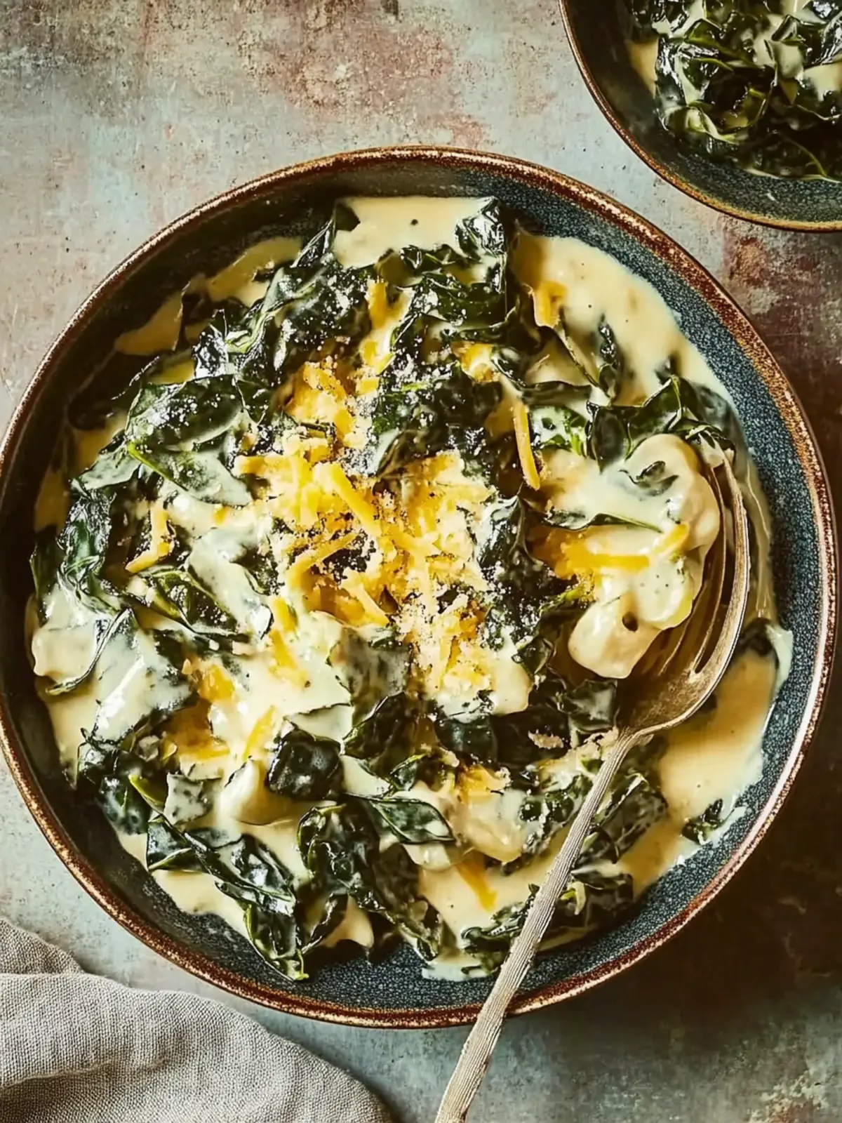 Slow Cooker Cheesy Creamed Greens: Your Ultimate Comfort Side 2 Slow cooker cheesy creamed greens