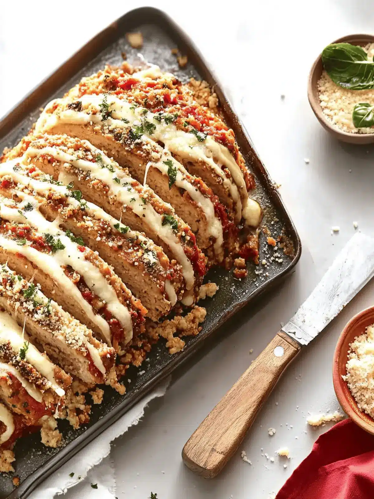 Savor the Comfort of Chicken Meatloaf Parmigiana Today 3 Chicken meatloaf Parmigiana