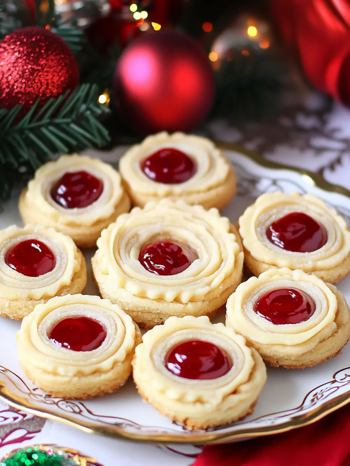 Marzipan Kränze: Festive German Wreath Cookies for New Year Celebrations 4 Marzipan Kränze - German Marzipan Wreath Cookies- New Year party snack ideas