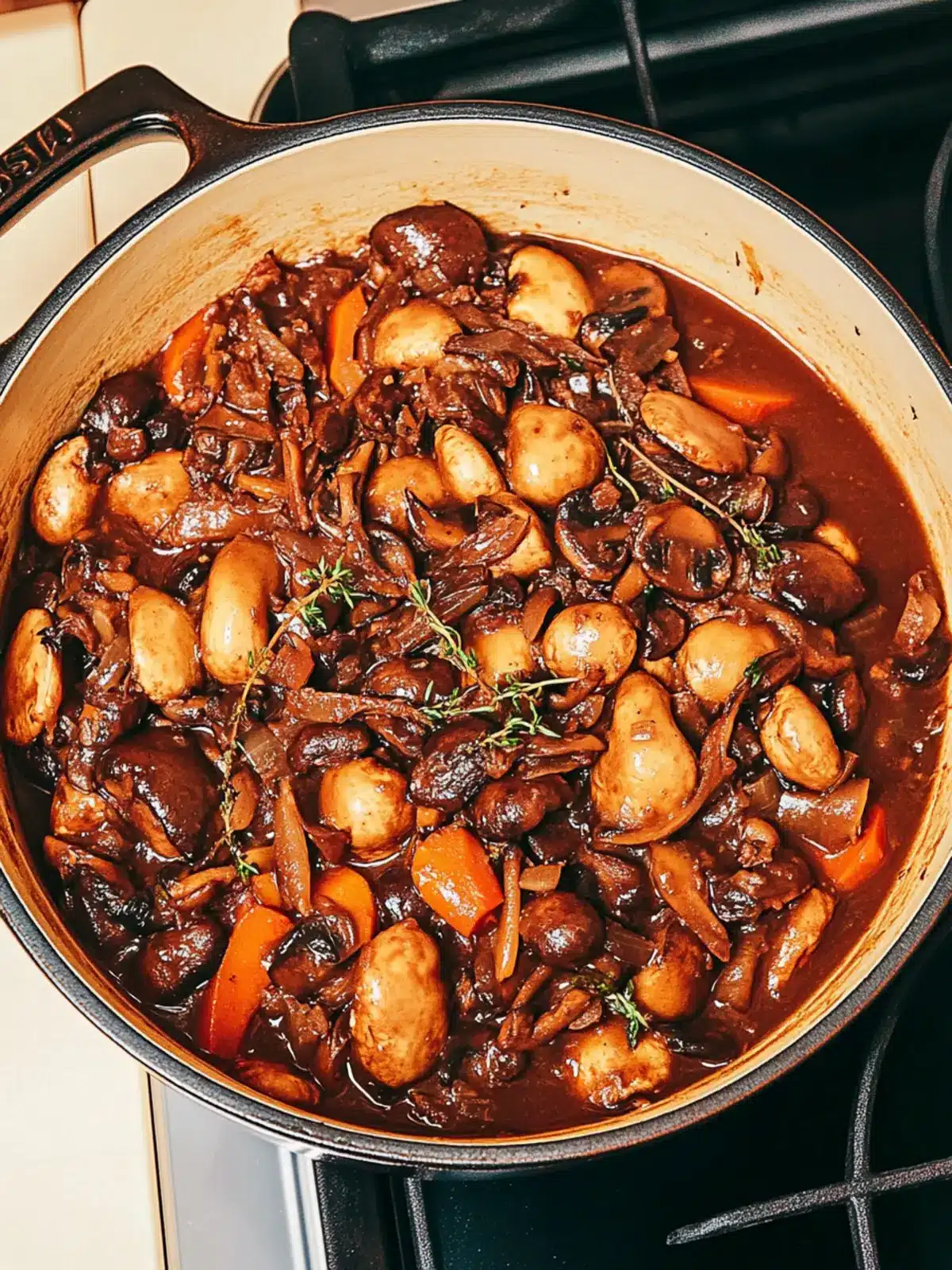 Mushroom Bourguignon: Cozy New Year's Eve Main Course Delight 2 Mushroom Bourguignon- New Year's Eve Main Course Recipes