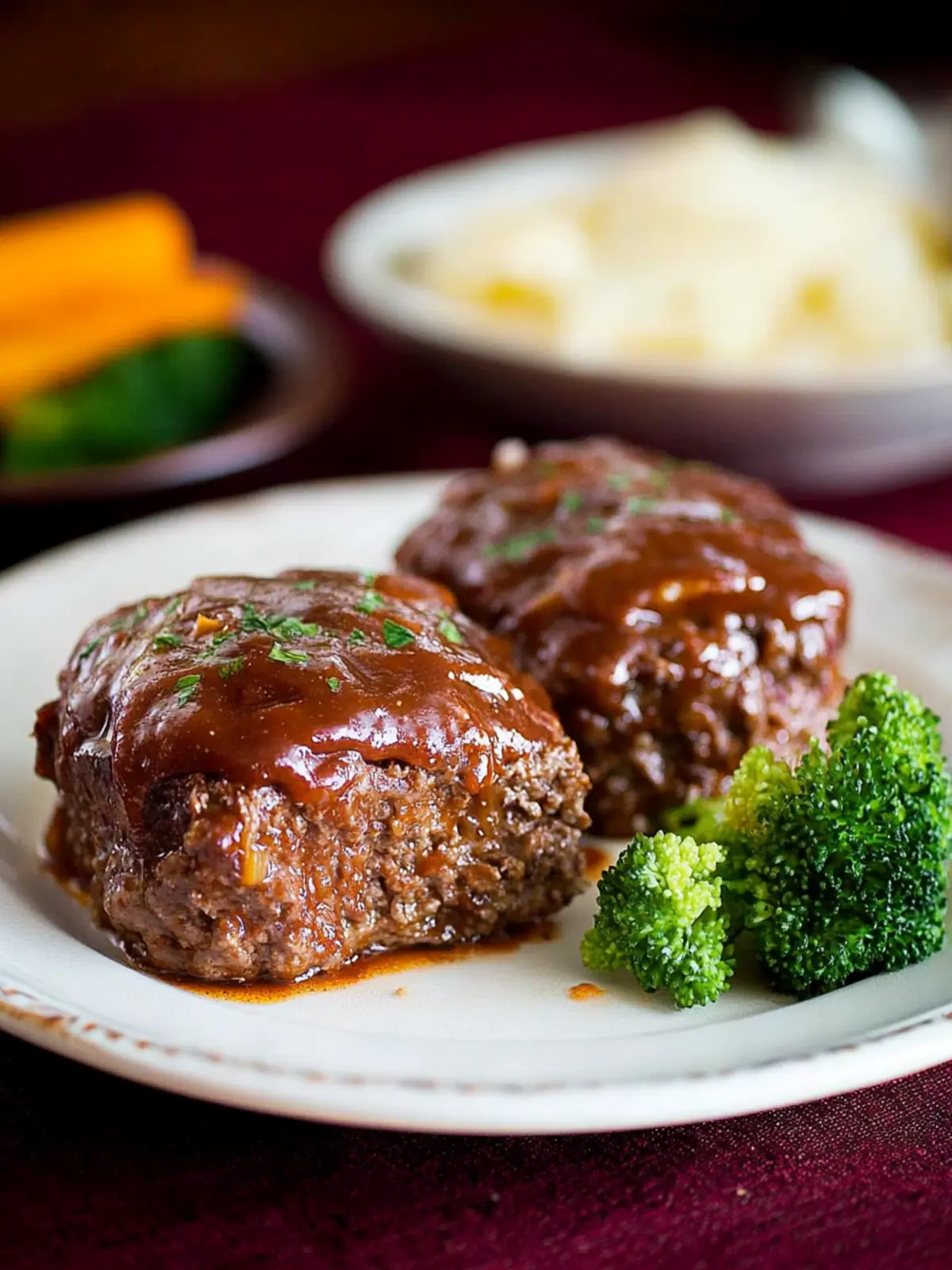 Delicious Meatloaf Cakes with Sweet BBQ Sauce You ll Love 4 Meatloaf Cakes