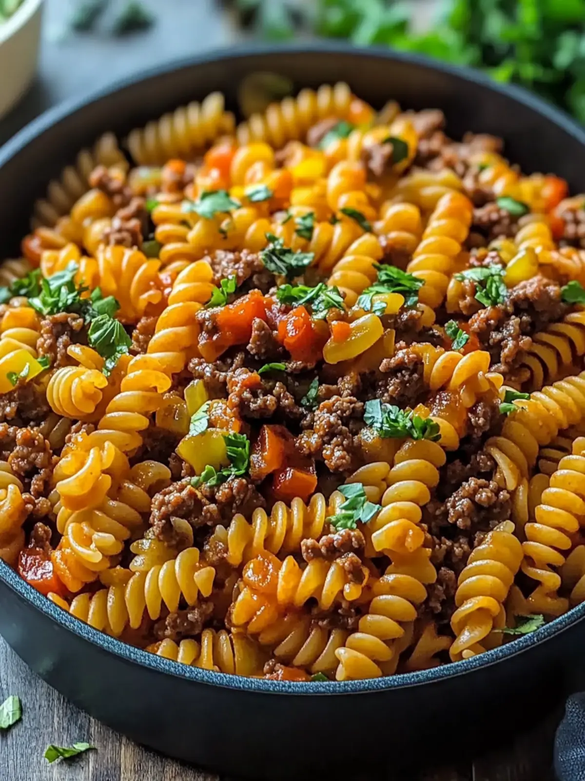 One Pot Beef Taco Pasta That Will Spice Up Dinner Tonight 4 One Pot Beef Taco Pasta