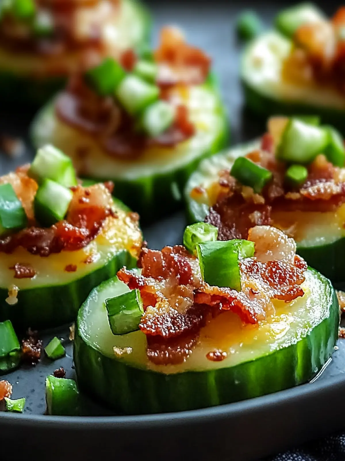 Cheesy Beef Bacon Cucumber Bites: A Savory Snack Delight 3 Cheesy Beef Bacon Cucumber Bites