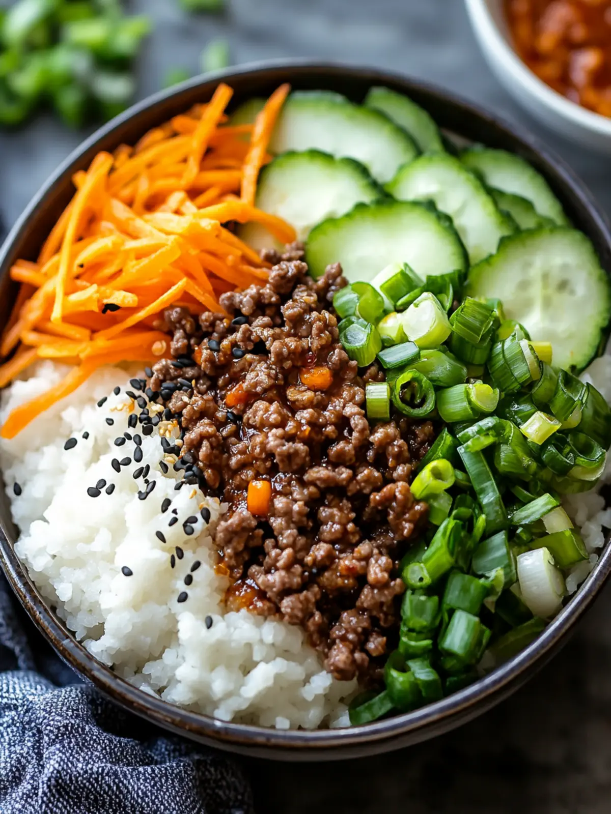 Quick & Easy Korean Ground Beef Bowl Taste the Takeout Upgrade 3 Quick & Easy Korean Ground Beef Bowl Better Than Takeout!