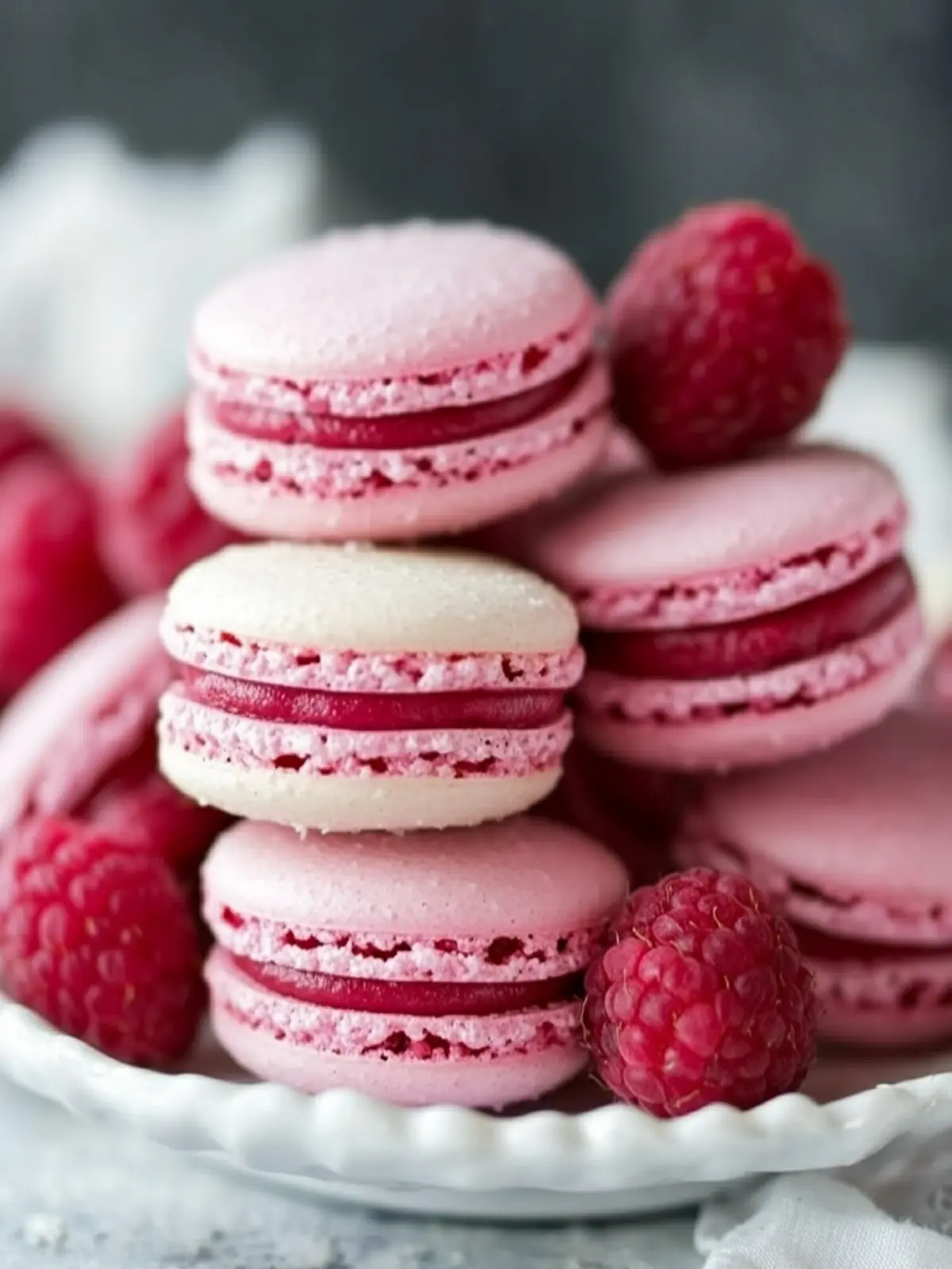 Raspberry Macarons: Your Must-Have Mother's Day Treat 3 Raspberry Macarons- Mother's day treat