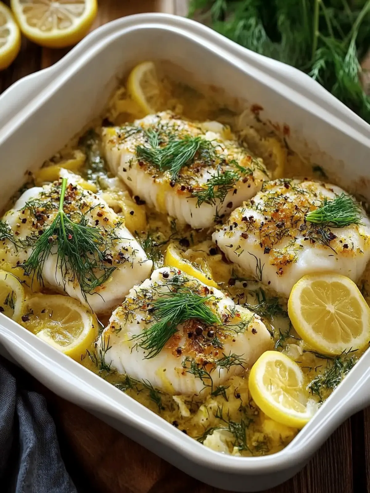 Lemon Dill Baked Cod: Moist, Flaky Perfection in 30 Minutes 4 Lemon Dill Baked Cod