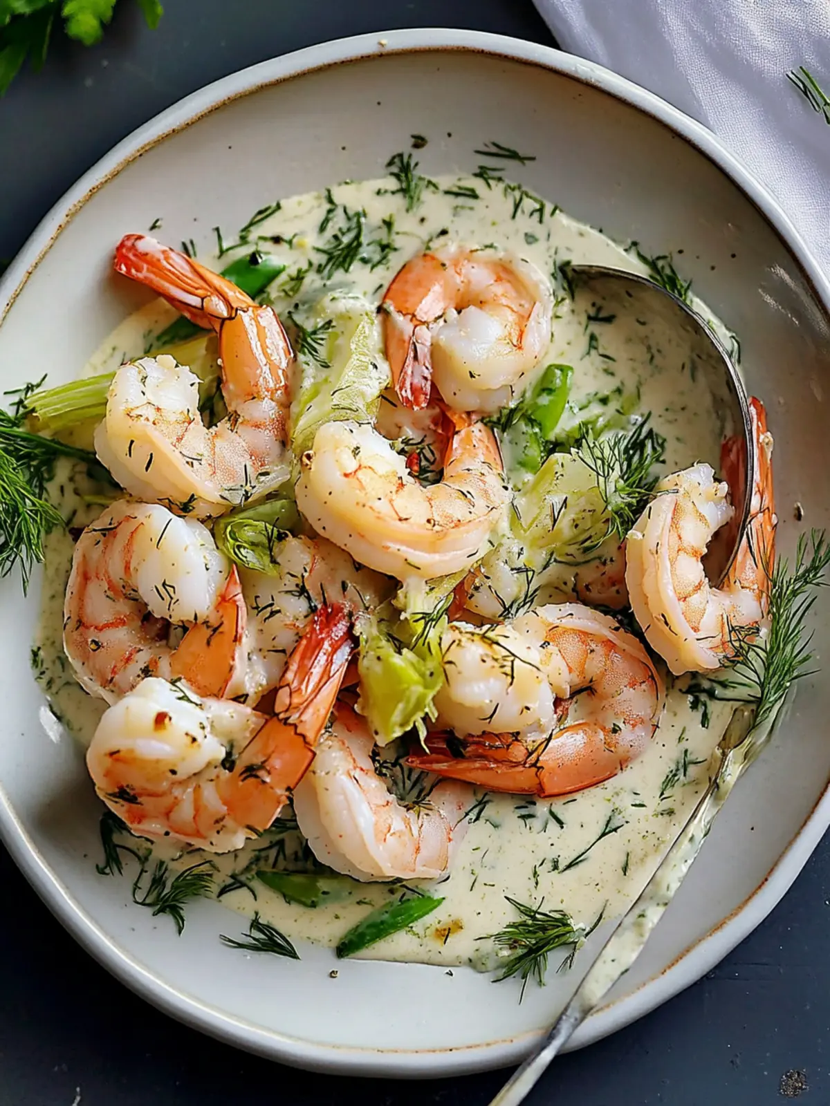 Delicious Cold Shrimp in Dill Cream Sauce for Easy Picnics 2 Cold Shrimp in Dill Cream Sauce
