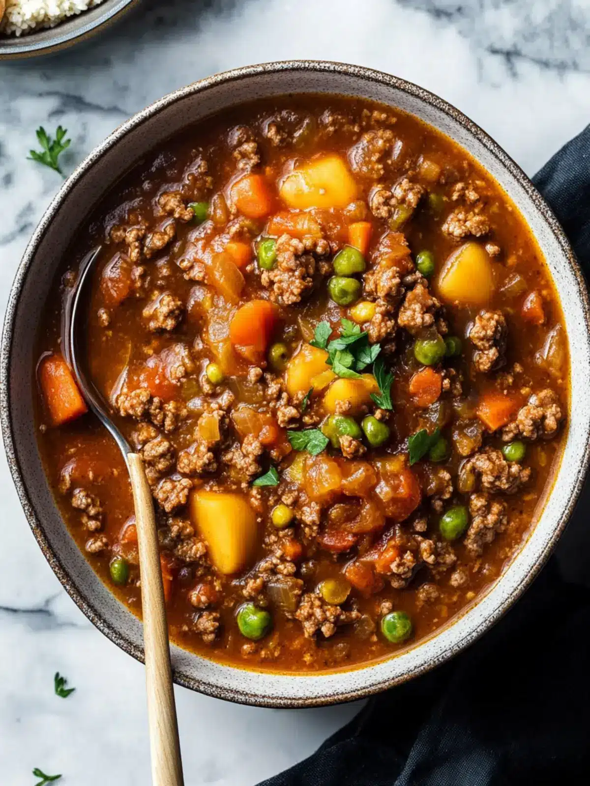 Savory Hamburger Stew: A Cozy One-Pot Wonder for Families 2 Hamburger Stew