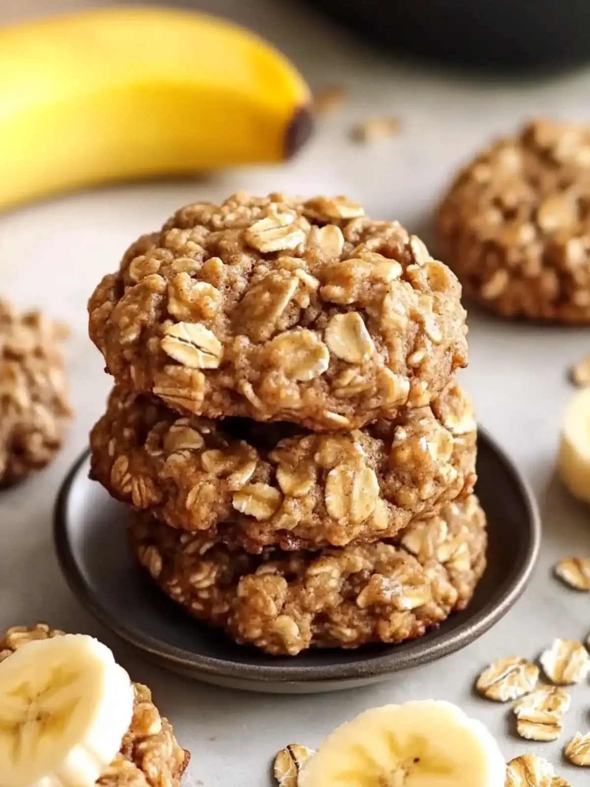 Delicious Healthy Banana Oatmeal Breakfast Cookie Recipe 2 Healthy Banana Oatmeal Breakfast Cookie Recipe
