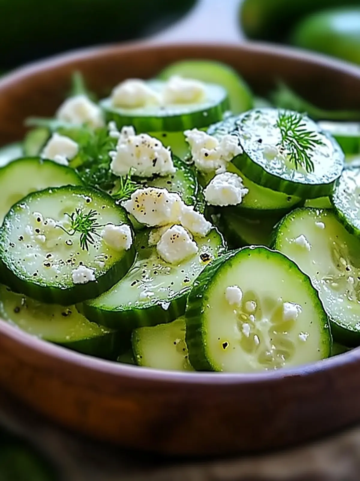 Cucumber Feta Salad: A Refreshing Mediterranean Delight 2 Cucumber feta salad