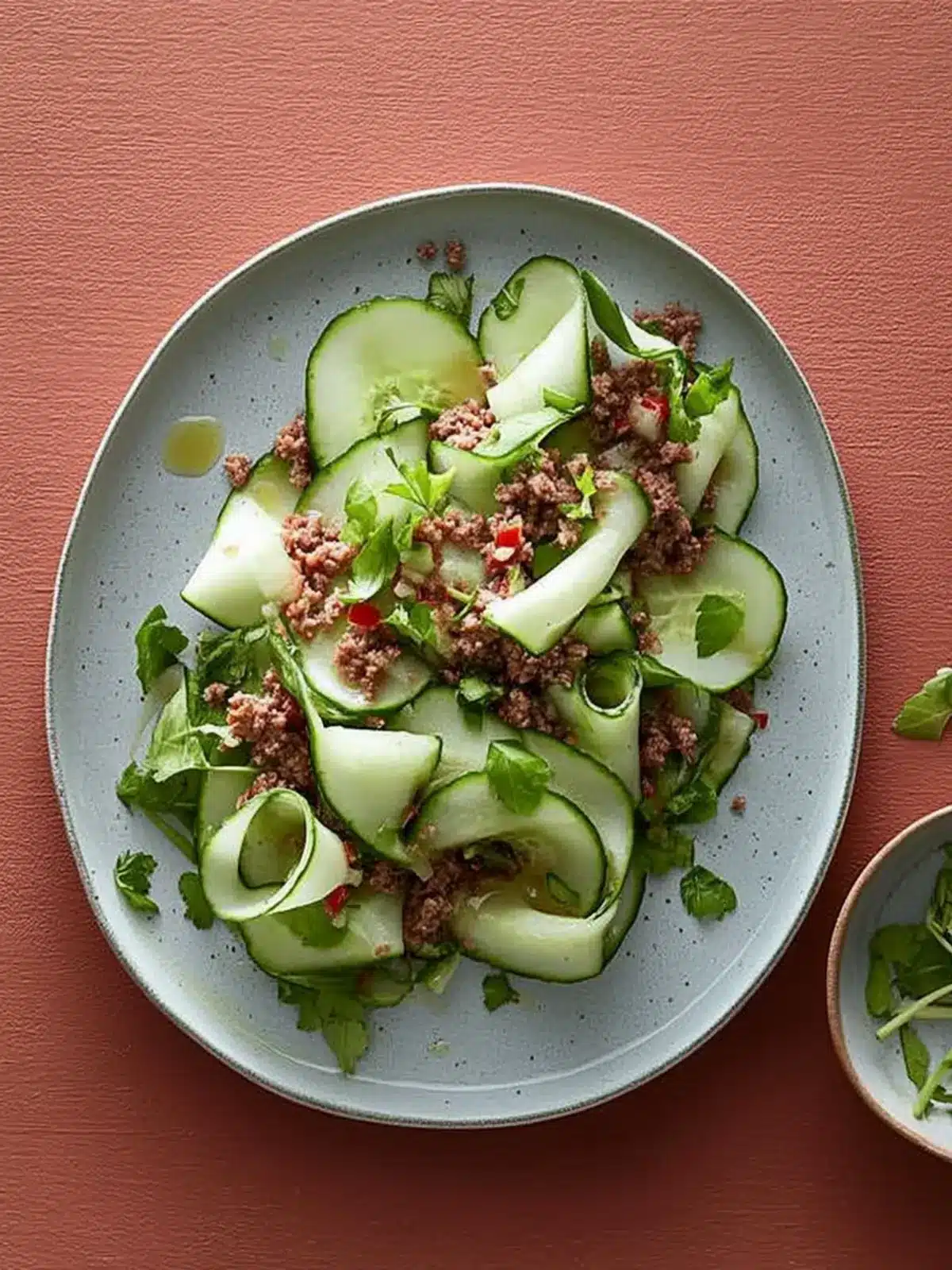 Quick Cucumber and Minced Meat Salad for Busy Weeknights 4 Cucumber and minced meat salad