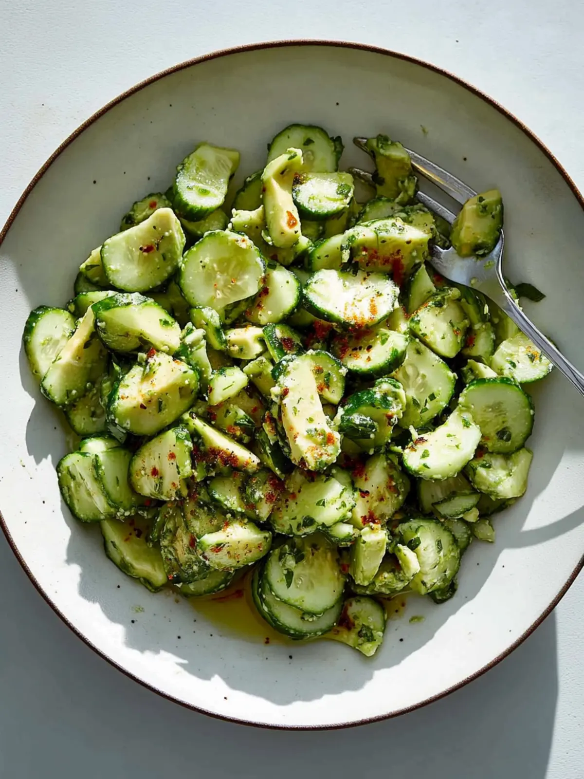 Crispy Cucumber-Avocado Salad: A Refreshing Summer Delight 4 Cucumber-Avocado Salad