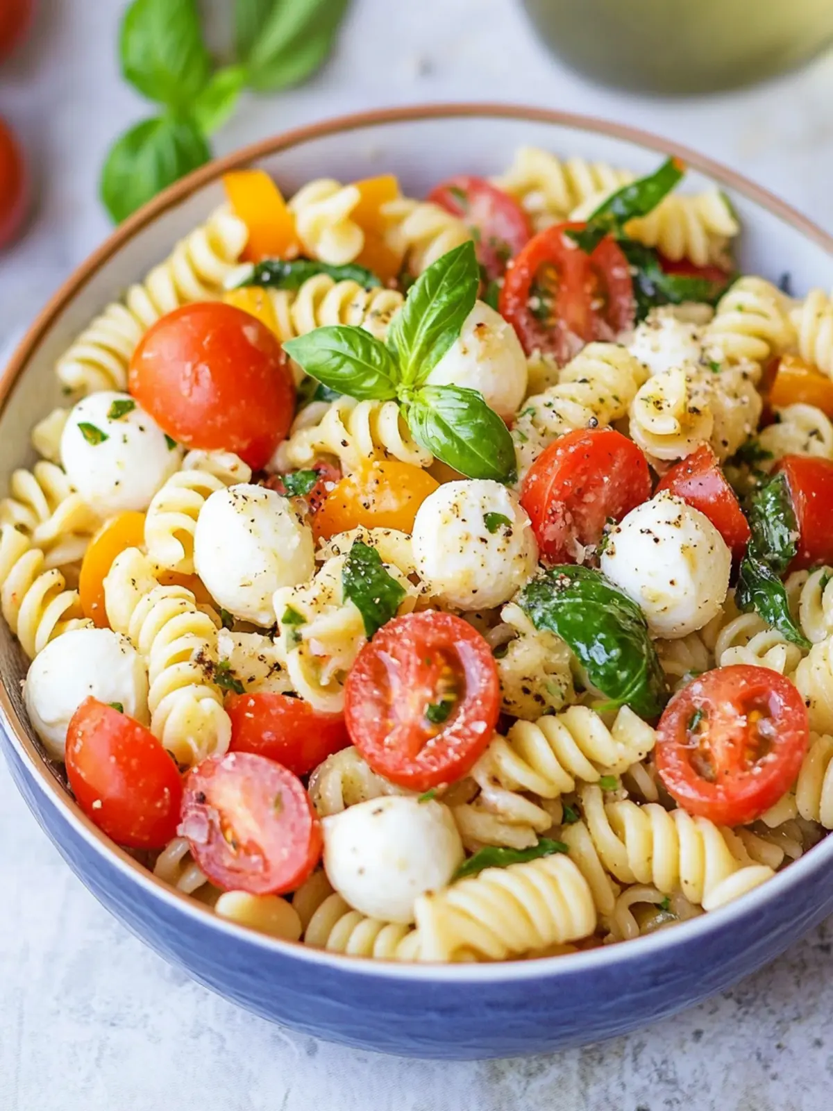 Caprese Pasta Salad: Fresh, Easy, and Perfect for Summer! 3 Caprese Pasta Salad