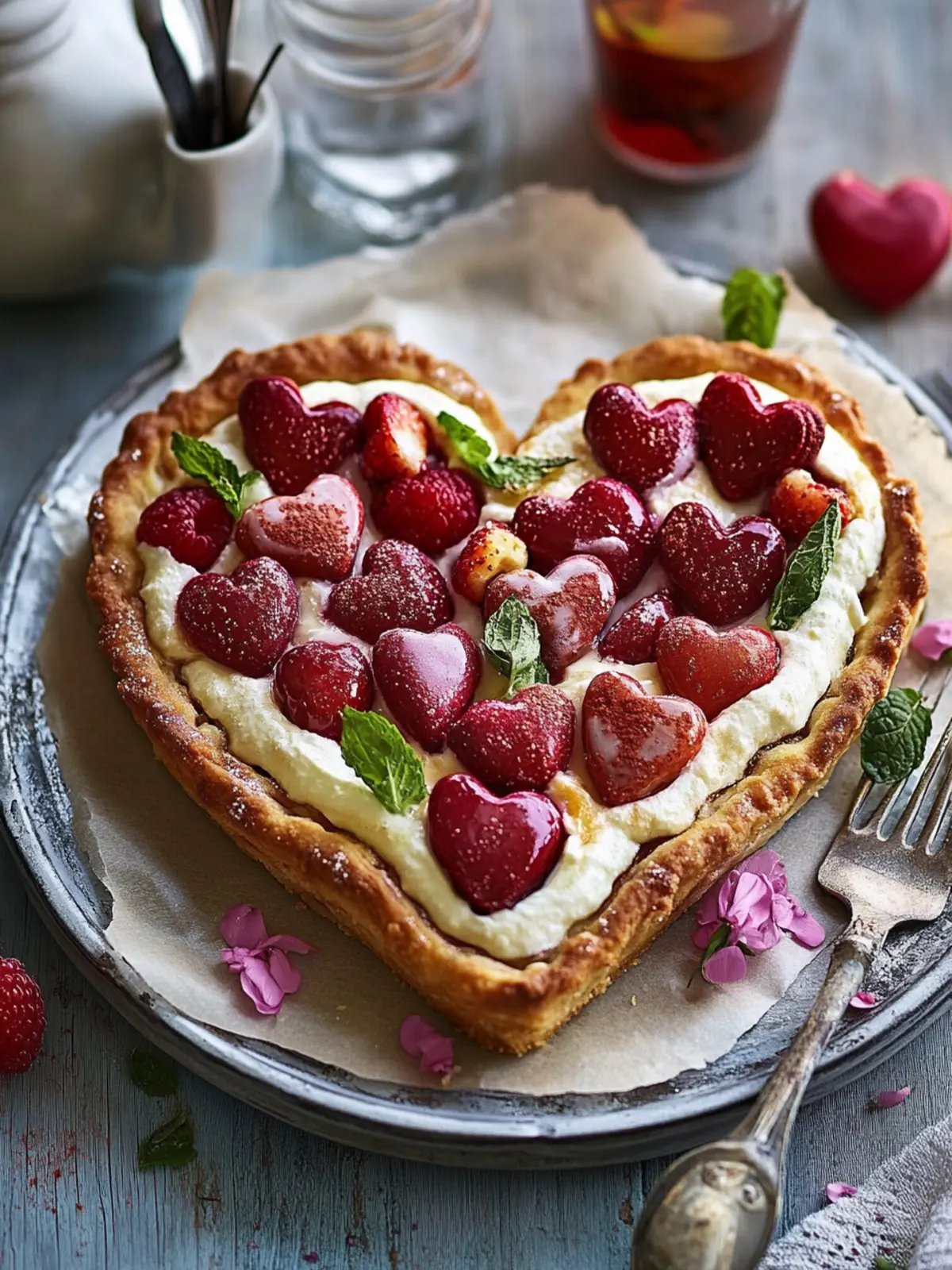 Delicious Breakfast Heart Tart - Perfect Valentine's Recipe! 4 Breakfast heart tart- Valentine s breakfast recipes